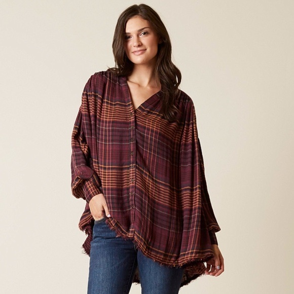 Free People Tops - “Come On Over” button down blouse